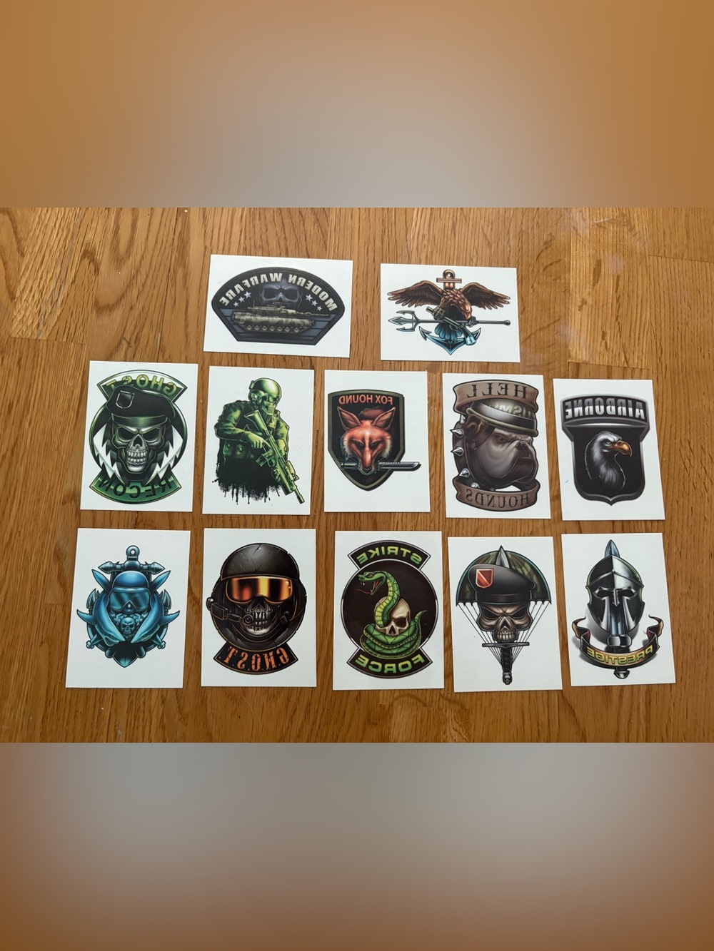 Temporary tattoos Modern Warfare Call of Duty Full Metal Jacket inspired 12